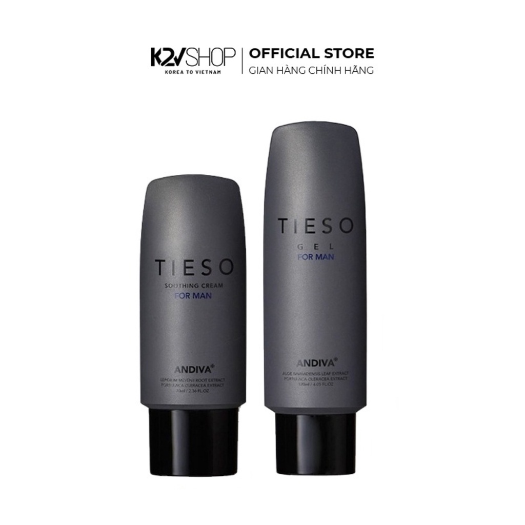 Combo Gel Vệ Sinh Vùng Kín Nam TIESO Male Cleanser 120ml Và Kem Dưỡng Da Vùng Kín Nam TIESO Soothing Cream 70ml
