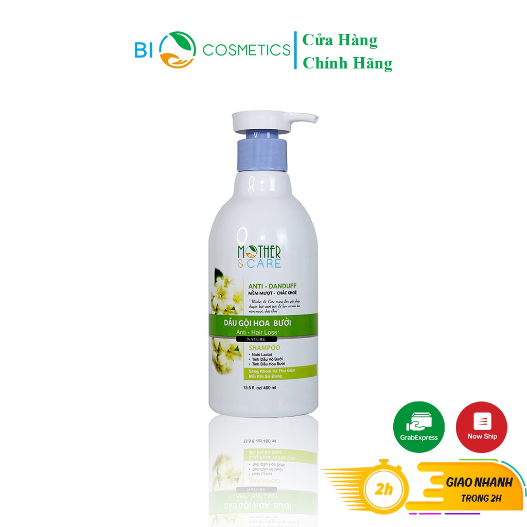 Dầu Gội Sạch Gàu BIOCOS Chiết Xuất Hoa Bưởi Dưỡng Tóc, Phục Hồi Tóc 400ml