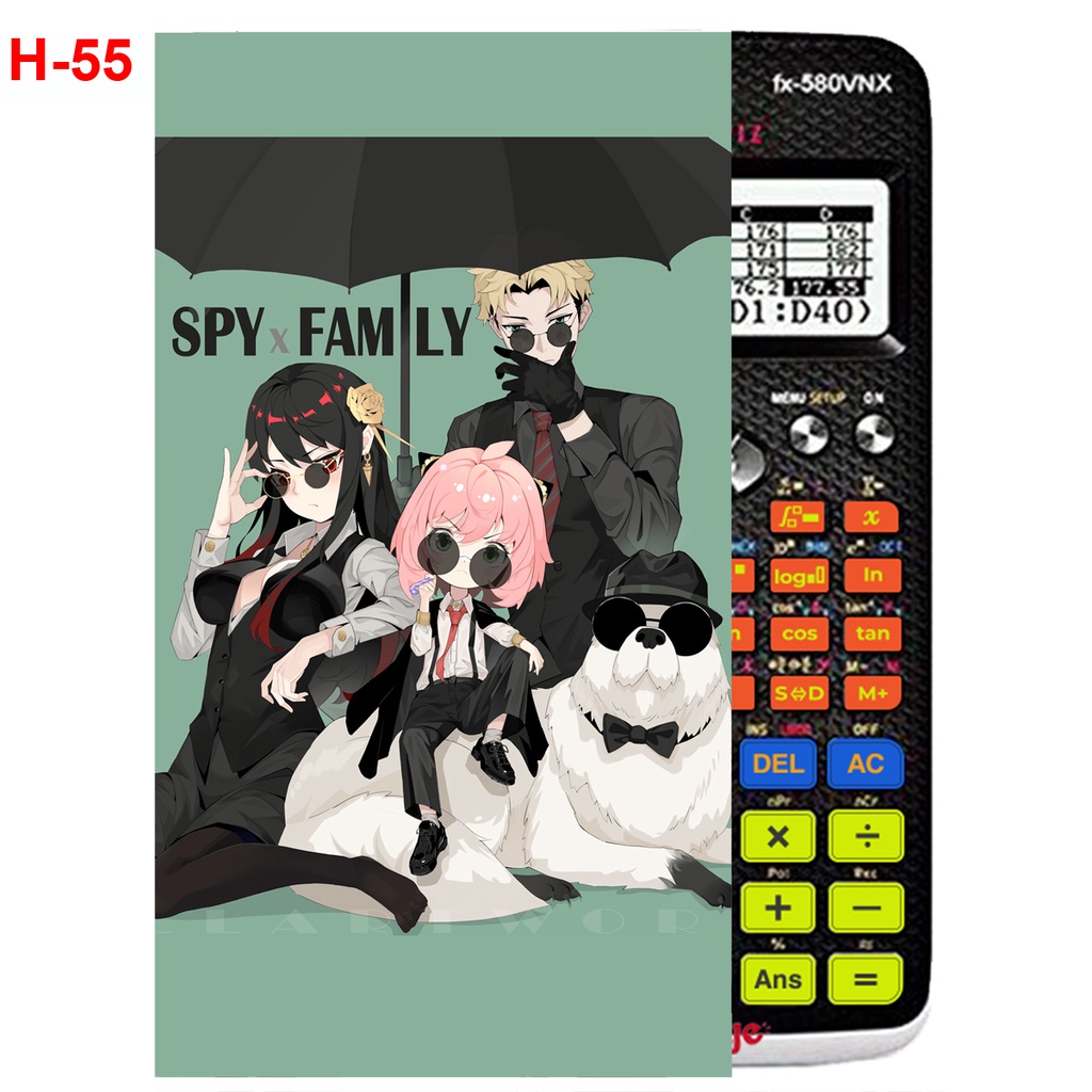 Decal Máy tính CASIO fx570 , fx580 anime Spy X Family