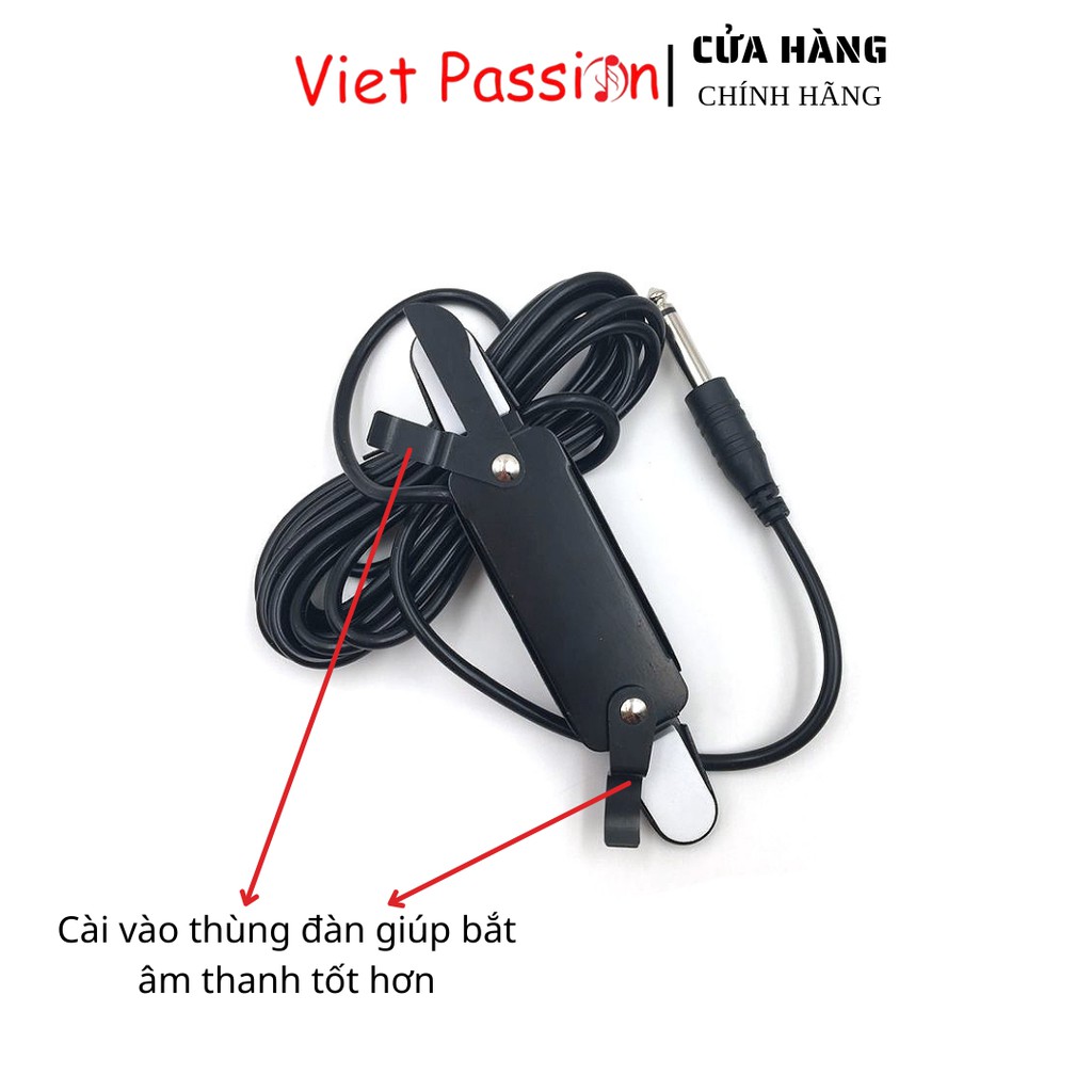 Pickup kích âm thanh đàn guitar ra loa không cần đục thùng P011 P012 AD20 chất lượng vietpassion