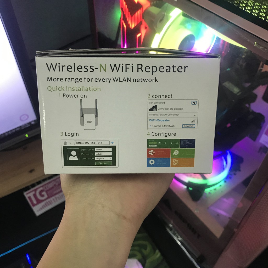 Bộ kích sóng wifi giá rẻ (Xả Kho) Kích sóng Wifi siêu mạnh (2 anten) WR12