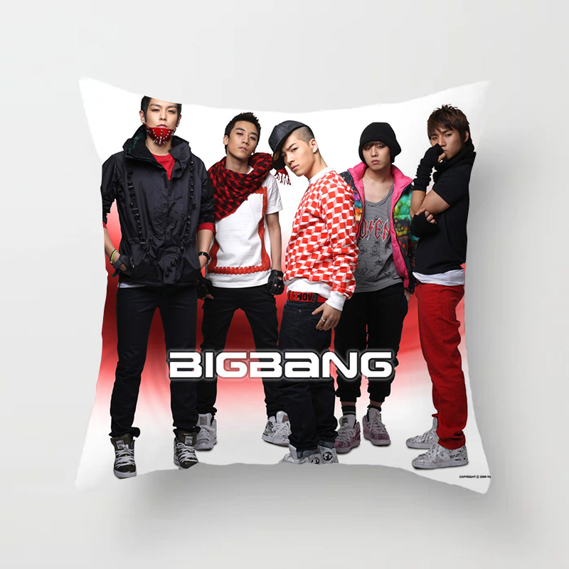 Áo Gối Khổ Vuông 45x45cm In Hình Nhóm Nhạc Bigbang