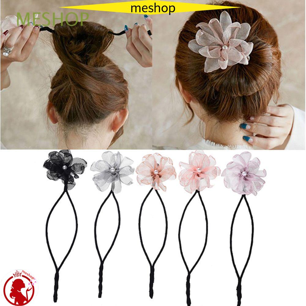 [Hàng mới về] Dụng cụ búi tóc trang trí hoa đính hạt thời trang cho nữ