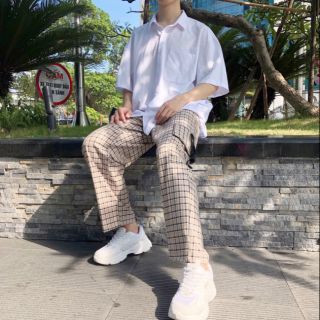 Sale quần caro túi hộp ulzzang - ảnh thật