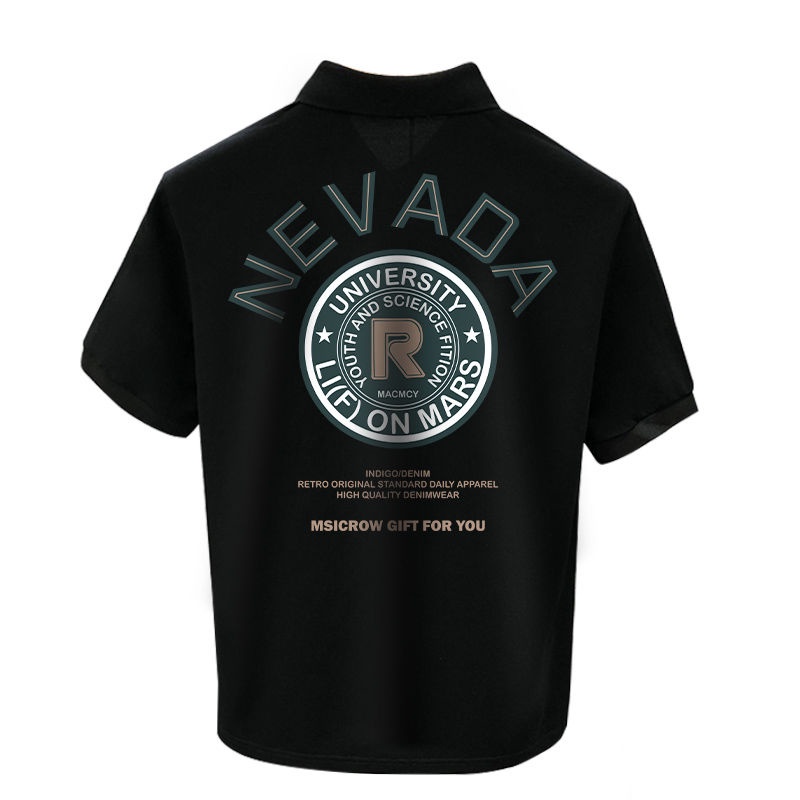 Áo Thun Nam Tay Lỡ In Họa Tiết Phong Cách Hàn Quốc