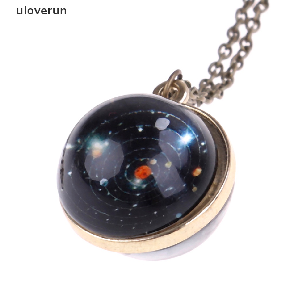 Vòng cổ Hai Mặt Hình Hệ Mặt Trời Galaxy Độc Đáo