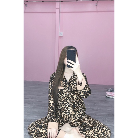 Đồ Bộ Satin - Mango Tay Dài Quần Dài