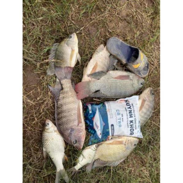 Cám huỳnh khoa bịch 1kg chuyên câu cá  tra .tổng hợp tanh. thơm