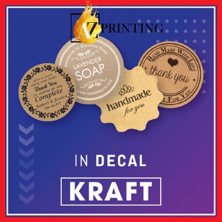 In tem nhãn, In decal kraft theo yêu cầu