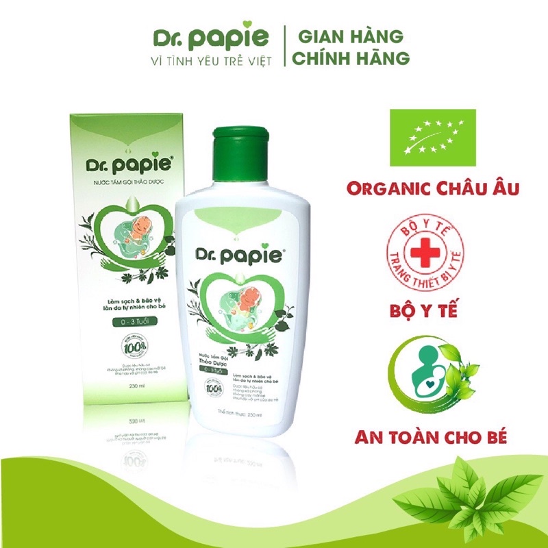 Nước tắm thảo dược Dr Papie