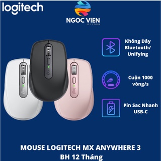 [Hỏa Tốc – HCM] Chuột không dây bluetooth Logitech MX Anywhere 3 – Nhỏ gọn,có bản cho Mac – Ngọc Viên Store