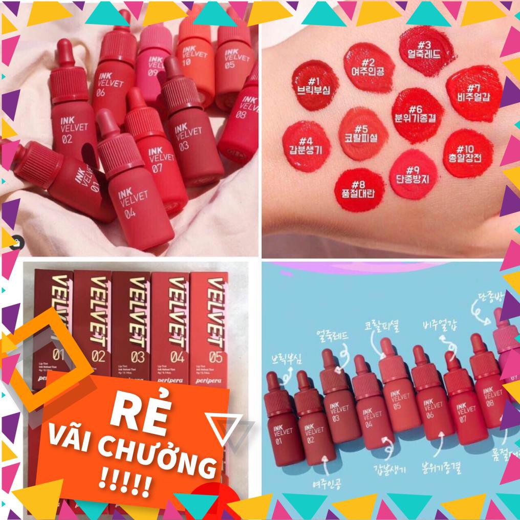 Son kem Ink Velvet 01-23 siêu mịn lì lâu trôi mẫu cũ và mẫu mới 2019