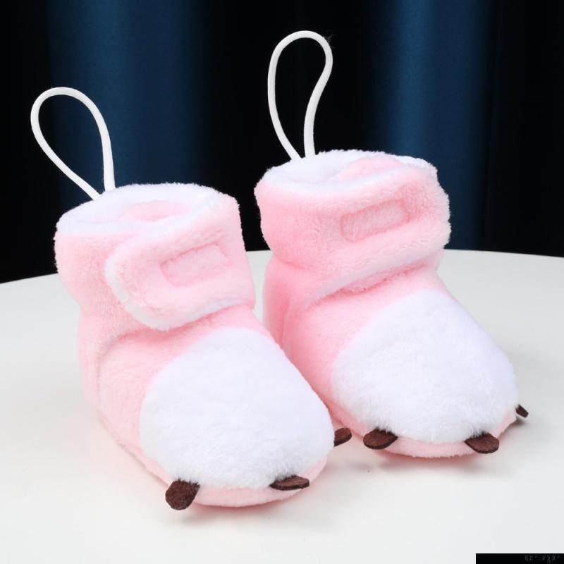 Giày bốt lót lông dễ thương cho bé từ 0-18 tháng tuổi
