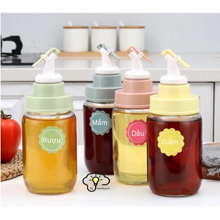 Nắp đậy nút chai có vòi rót cho chai lọ đựng nước mắm, xì dầu, dầu ăn, nước tương tiện dụng