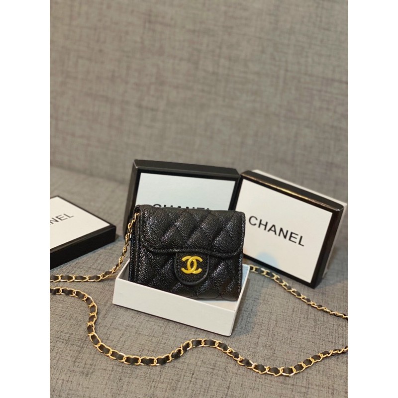 Ví xinh da gạo full box có dây đeo chéo