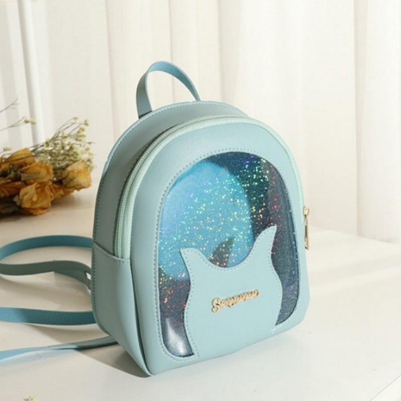 Ba Lô Nhỏ Đơn Giản Lấp Lánh Phong Cách Hàn Quốc Dễ Thương Cho Bé Trai Bé Gái