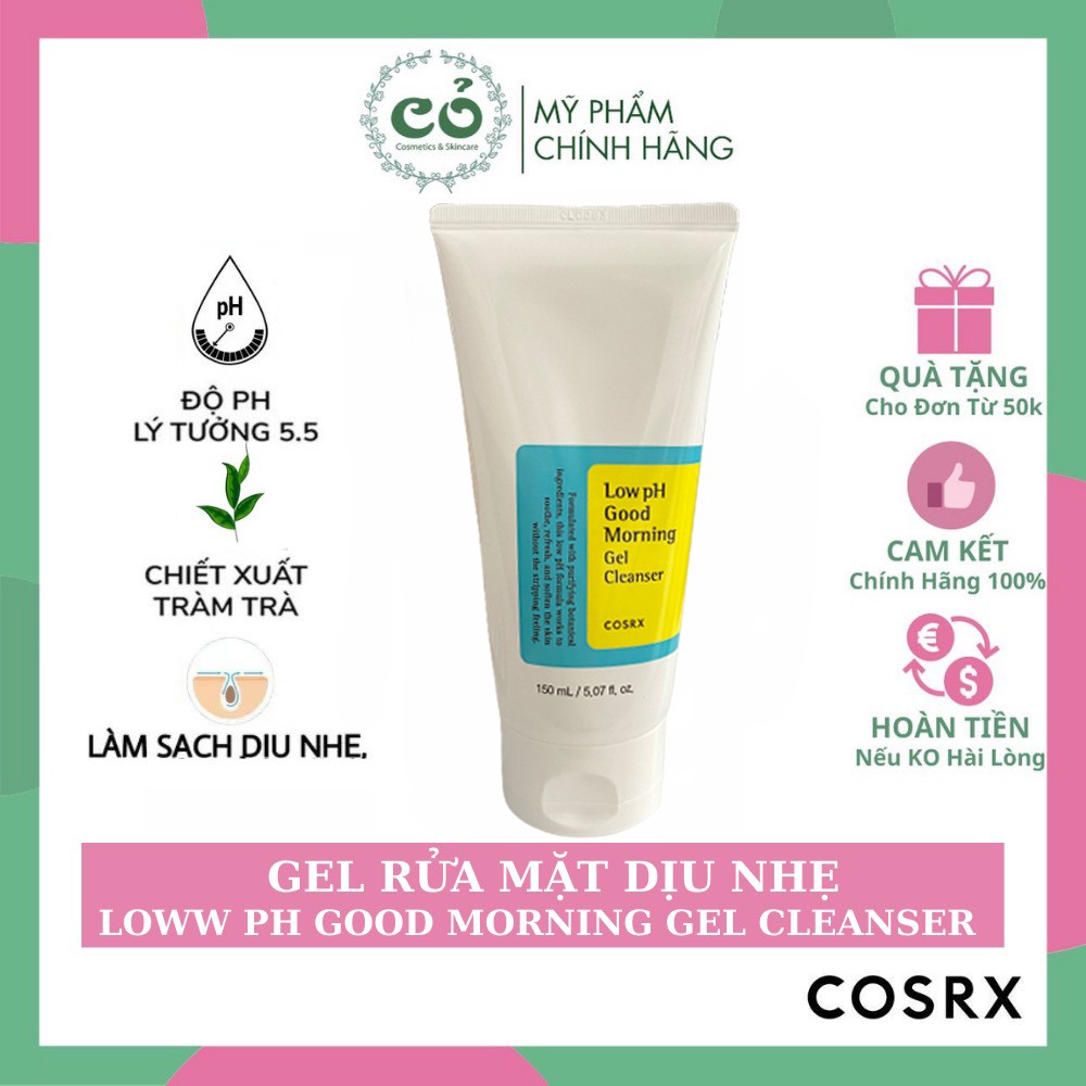 [Mã 156FMCGSALE hoàn 8% xu đơn 500K] Sữa rửa mặt Low pH Good Morning Gel