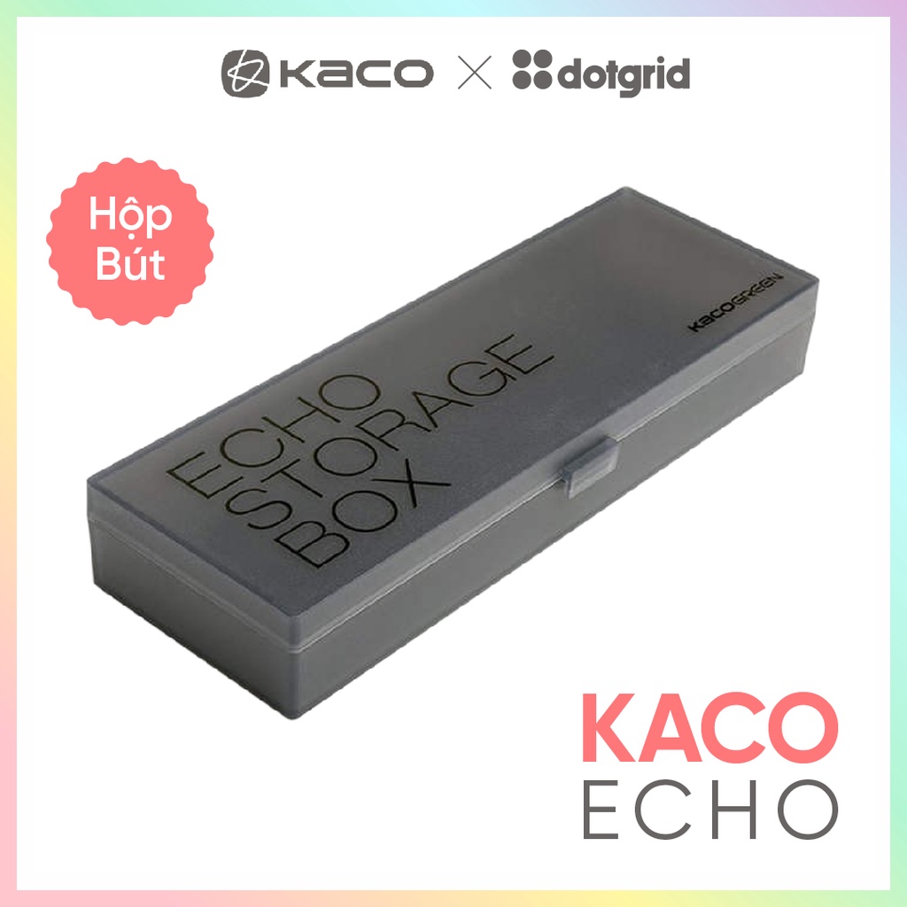 Hộp bút plastic KACO Echo-Black