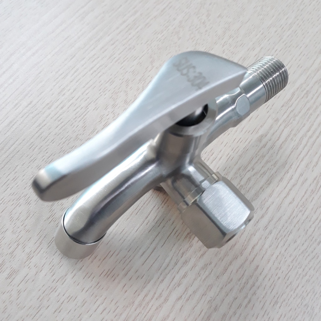 Củ Sen 1 Đường Nước Lạnh Inox 304 Màu Trắng Mờ Cao Cấp
