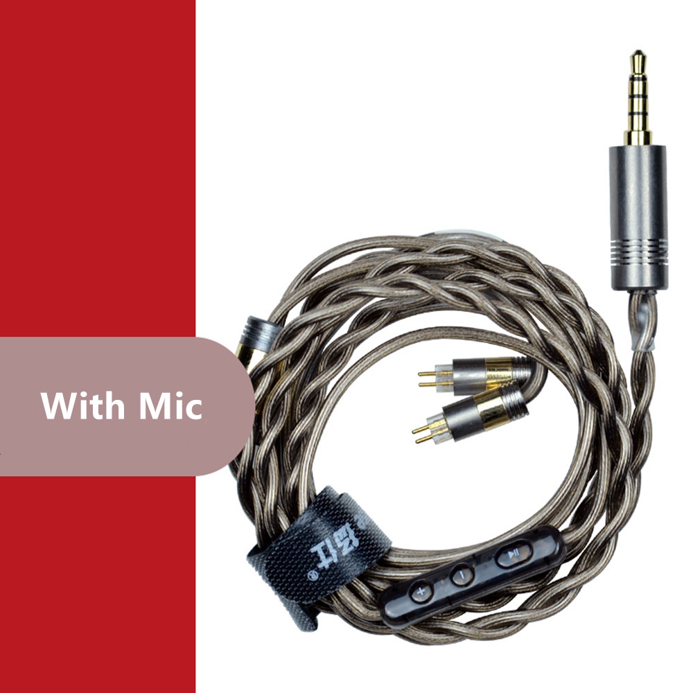 Dây Cáp Nâng Cấp Tai Nghe 6N 19awg 2Pin 0.78mm MMCX QDC PRO AS16 ZSN PRO MT1 ZS10 PRO