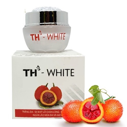 Kem TH WHITE Trắng Da - Se Khít Lỗ Chân Lông - Chống Nắng - Ngừa Lão Hóa Da Và Giữ Ẩm 12g