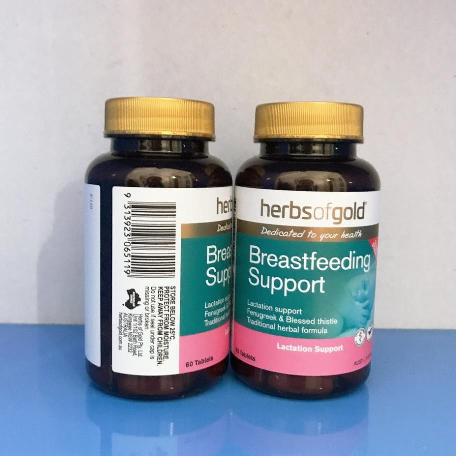 Viên lợi sữa Úc Breastfeeding Support Herbs of Gold - Hàng Úc