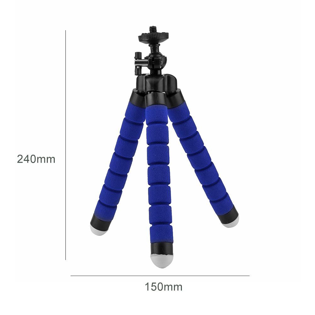 Chân máy ảnh tripod có kẹp giữ điện thoại đa năng