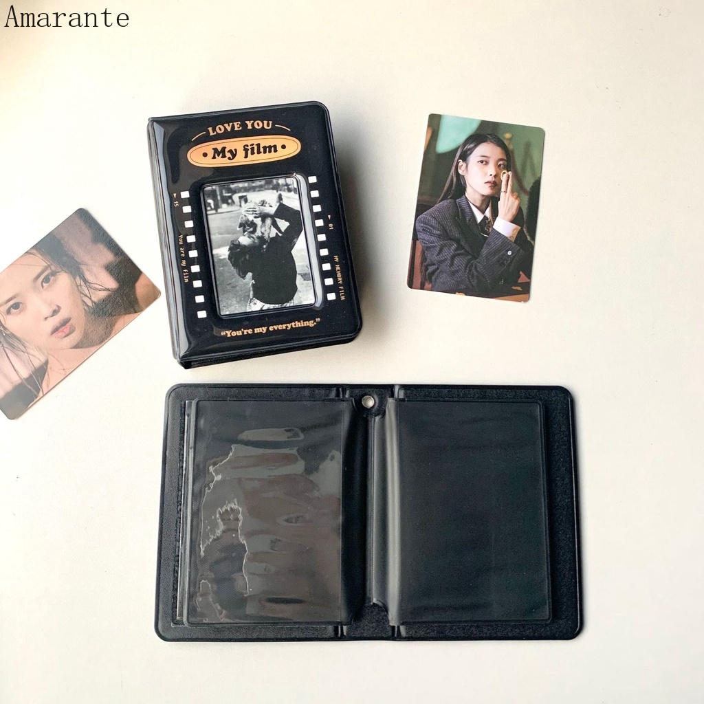 Album Ảnh 3 Inch 40 Ngăn PVC Mini Black Phong Cách Hollywood