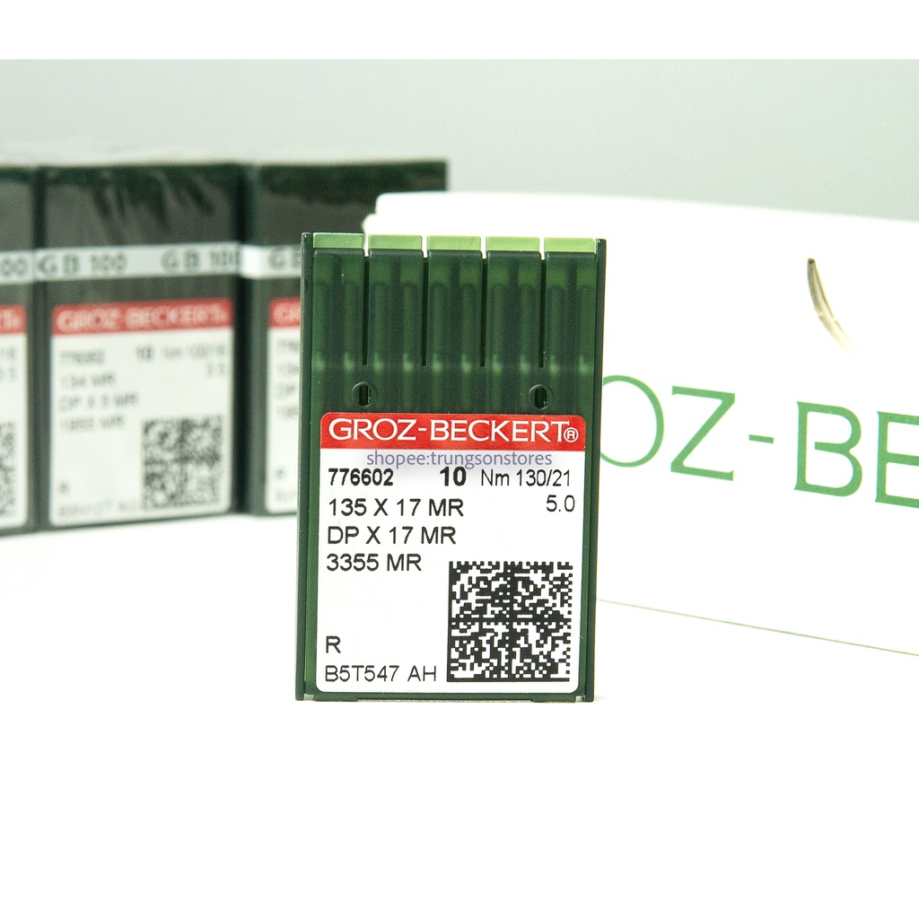 kim ĐỨC Grozbeckert DPx17MR (kim rãnh cong) máy may 1 kim ổ to, máy đính bọ,đính cúc 1900,2 kim ổ to công nghiệp