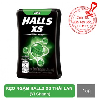 Kẹo ngậm thơm miệng trị ho Halls XS Thái Lan vị chanh