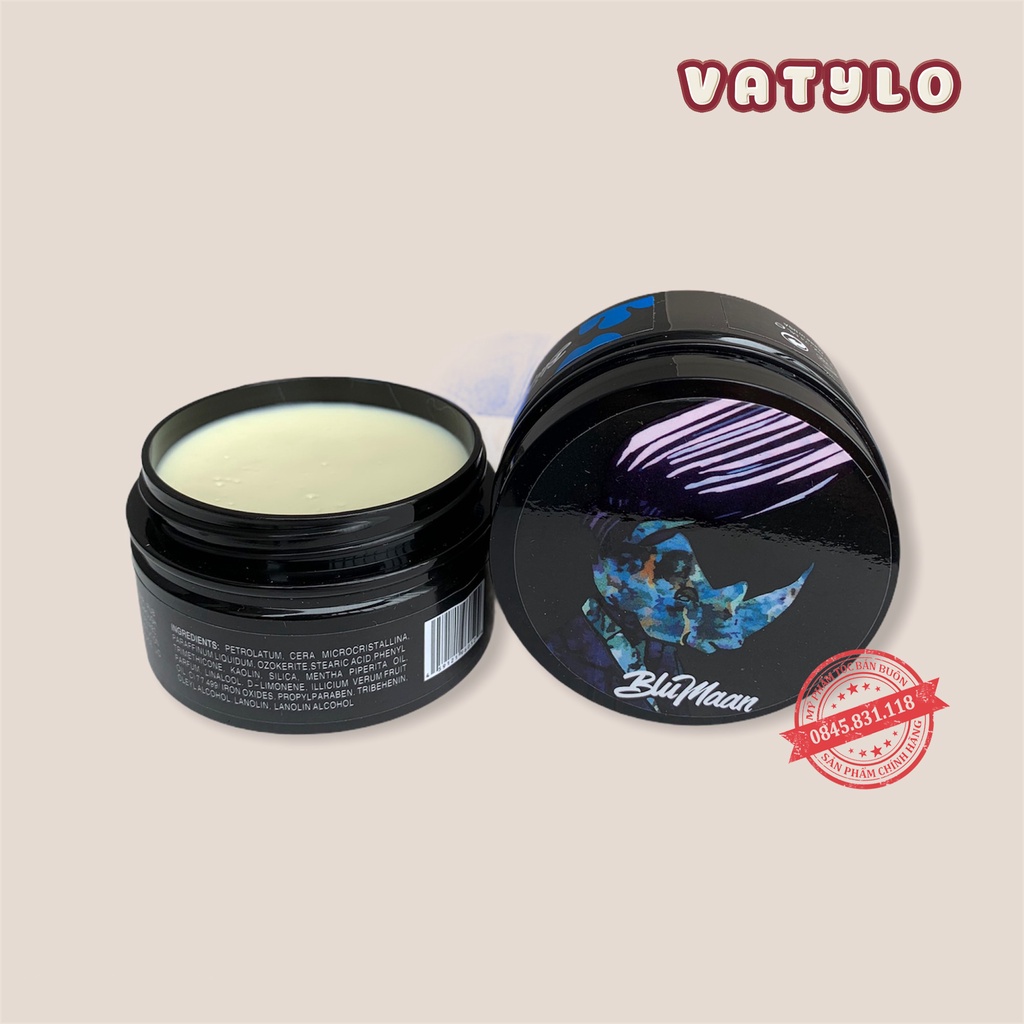 Sáp vuốt tóc nam BLUMANN 100g  Keo vuốt tóc nam nữ Gel tạo kiểu undercut side part mùi thơm dễ chịu MN10