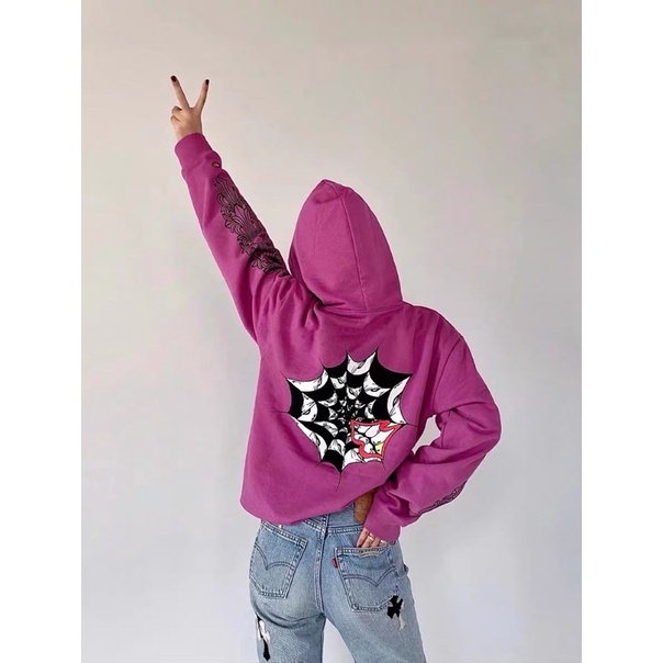 Áo chrome hearts hoodie pink cao cấp