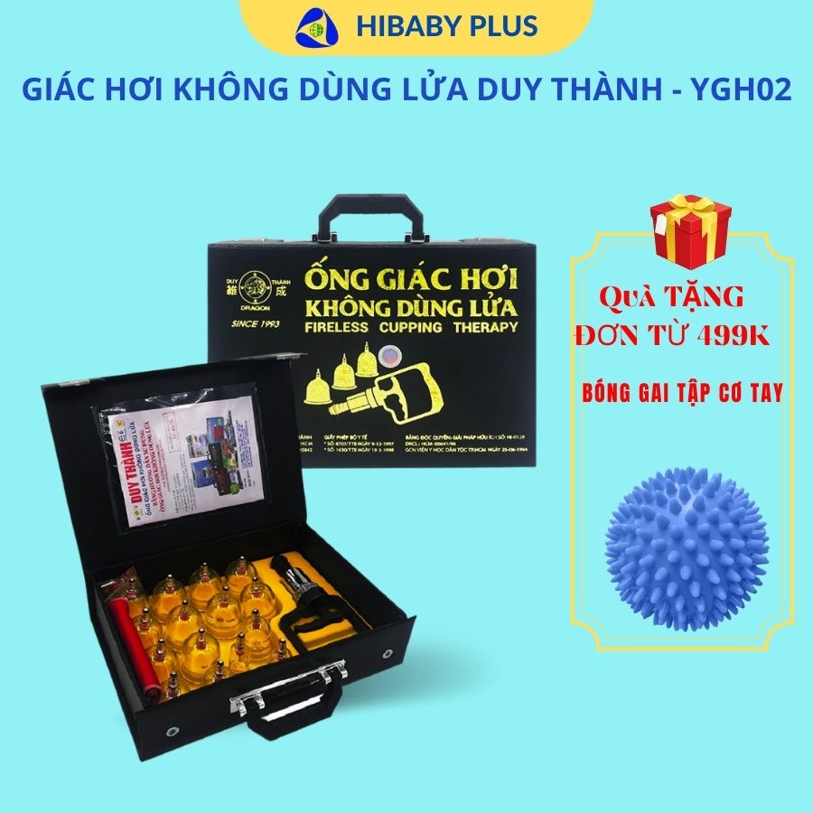 Ống giác hơi chân không Duy Thành YGH02 không dùng lửa - Hibaby Plus.