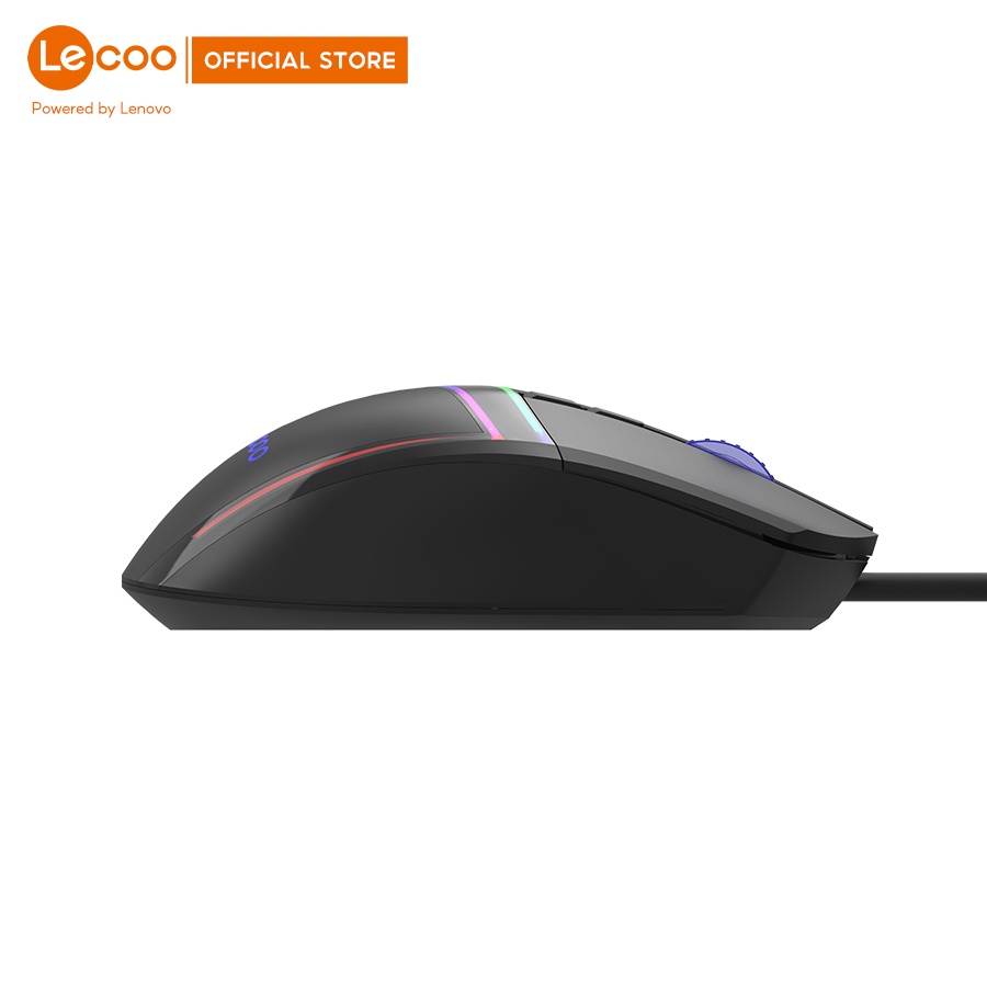 Chuột game có dây Lecoo MS106 - có LED RGB tuỳ chỉnh, 6 nút lập trình - BH 24 tháng