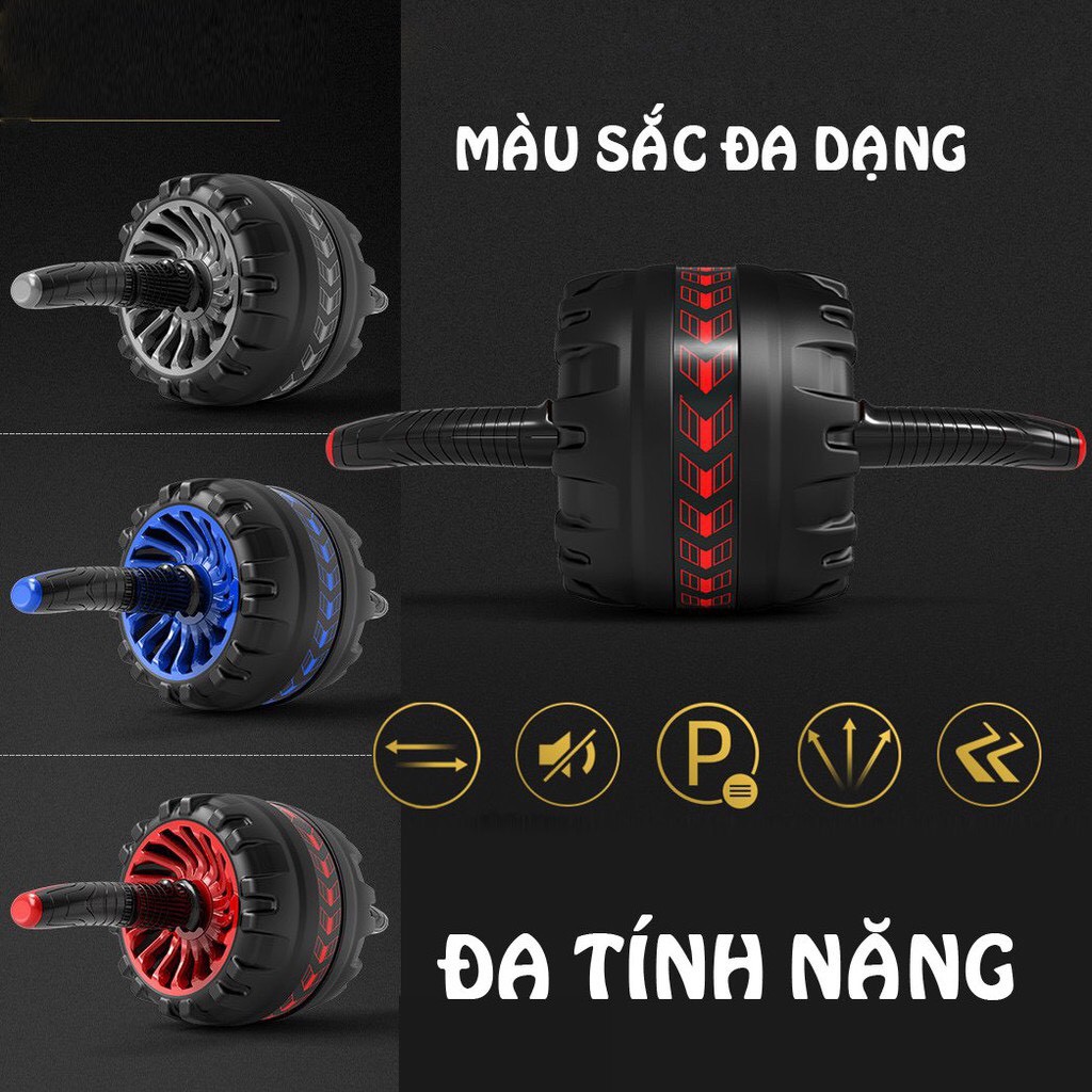 Con lăn tập bụng 1 bánh cao cấp có lò xo hỗ trợ