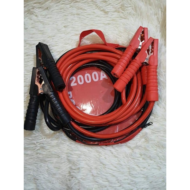 Dây câu sạc bình acquy lõi đồng to 2000A - 4 mét, khởi động ắc quy oto kích bình acquy cứu hộ chịu tải lớn xe hơi, máy