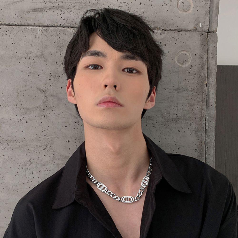 Vòng cổ Choker Hai Lớp Chữ D VANES1 Thời Trang Dành Cho Nam Và Nữ