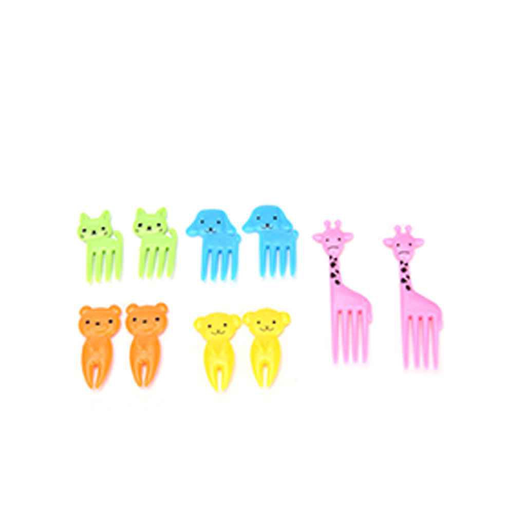 Nĩa nhựa hình thú dùng cho ăn trái cây