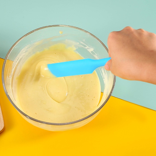Phới dẹt trộn vét bột láng bánh, Spatula Phới Silicon dạng thẳng phết kem, sốt, pate