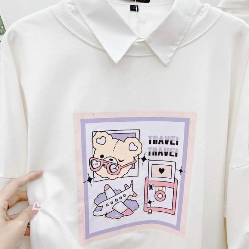 Áo nỉ gấu TRAVEL TT11