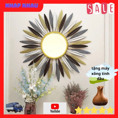 [ HÀNG NHẬP KHẨU ] Gương Trang Trí Nghệ Thuật Decor Cao Cấp Phong Cách Mới MG-19889 ( KT- 70*70cm)