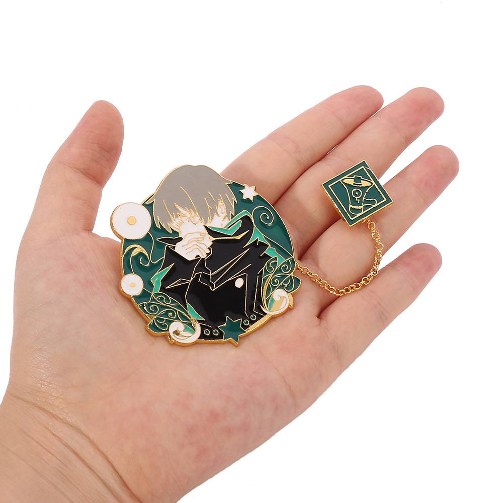 Ghim cài kiểu dáng hoạt hình dễ thương bằng kim loại New Japanese Anime Icons Jujutsu Kaisen Enamel Pin Brooches clothes Backpack Collar Badge Lapel Pin Jewelry Gifts Nanami Kento Inumaki Toge Ryoumen Sukuna