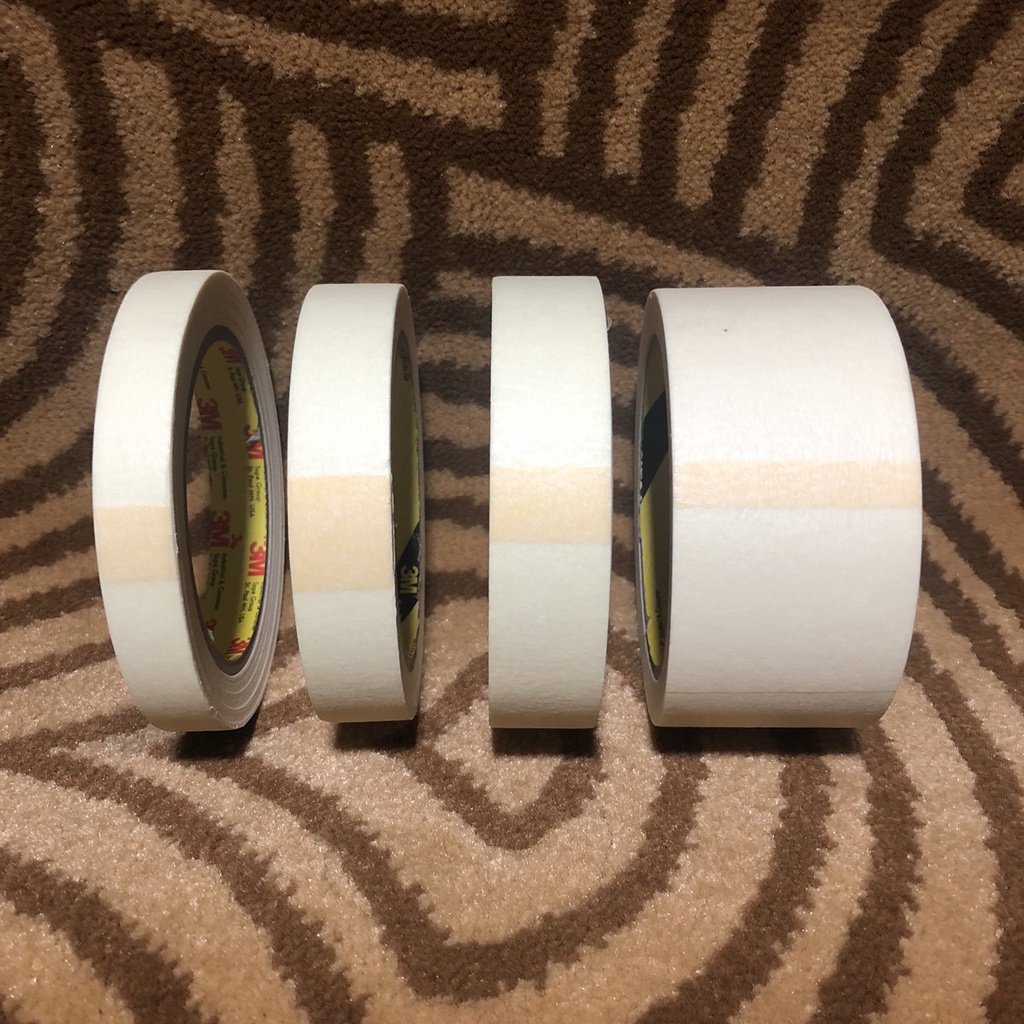 Băng Keo Giấy 1 Mặt che sơn 3M 320 Masking Tape nhiều kích thước