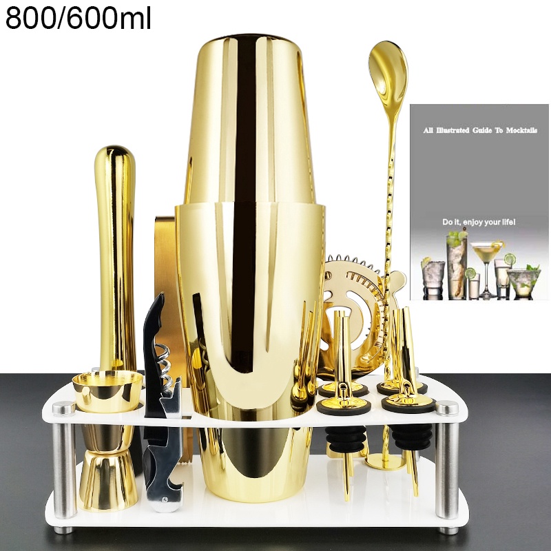 Bình Lắc Cocktail Bằng Thép Không Gỉ 550 / 600 / 750 / 800ML