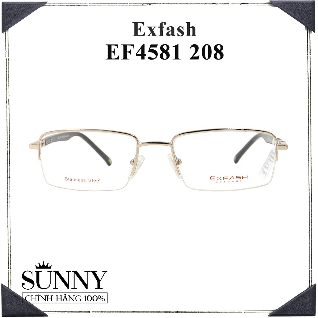 EF4581 208 (54-18-138) - kính mắt Exfash chính hãng Korea, kèm tem thẻ chống hàng giả do bộ công an cấp