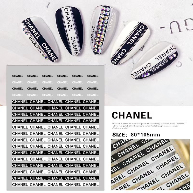 Sticker thương hiệu nail trang trí móng