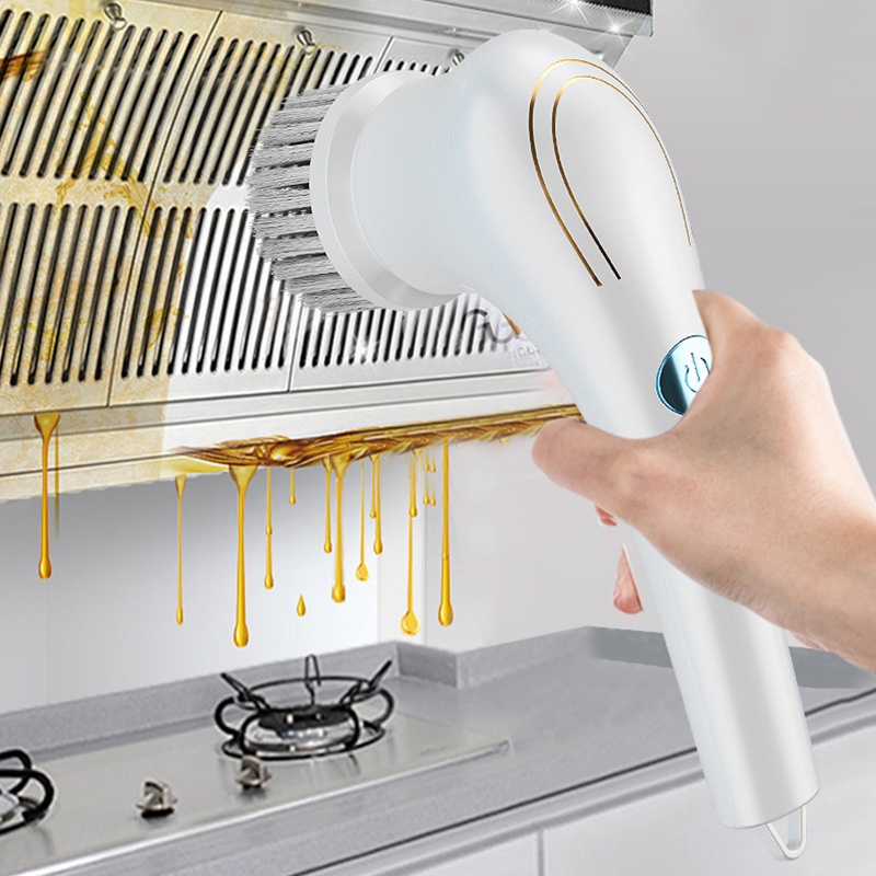 Bàn Chải Điện Vệ Sinh Nhà Bếp / Phòng Tắm Không Dây Tiện Dụng