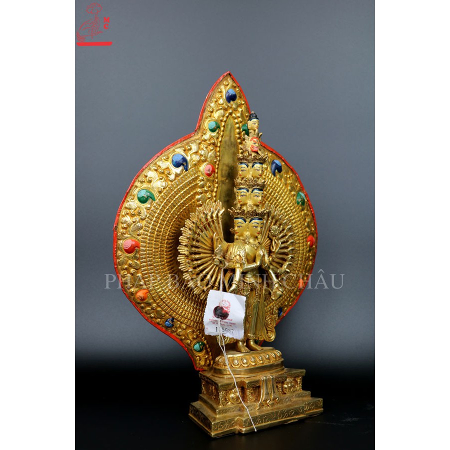 [PBMC]Tượng đồng Nepal 37cm (QA Thập Nhất Diện)