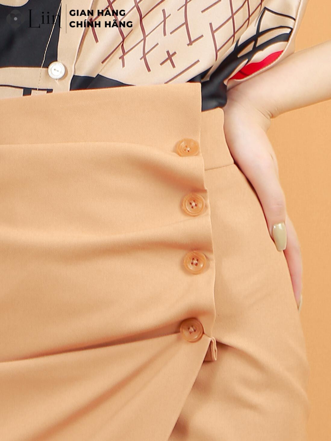 Juyp nữ cao cấp màu Nâu cách điệu Nhún viền xinh xắn Liin Clothing J4163 | BigBuy360 - bigbuy360.vn