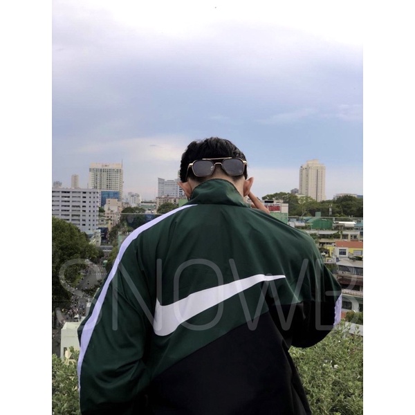 Áo Khoác Dù Jacket Màu Xanh Rêu 2 Lớp - Vải Cao Cấp